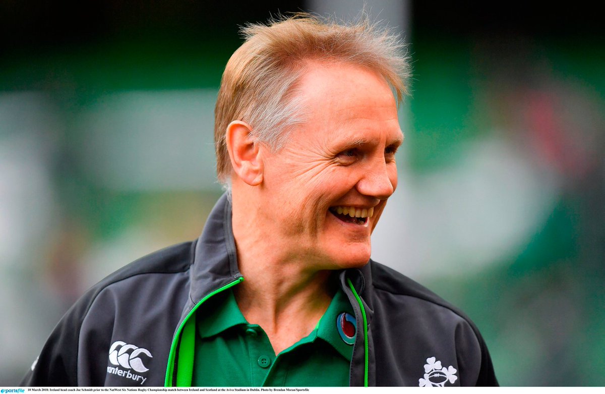 IndoSport's tweet photo. 'No one can catch us' - Joe Schmidt celebrates Six Nations title win despite it not being mathematically over https://t.co/Q82kf0tO4B #IREvSCO https://t.co/REp12YAhtk