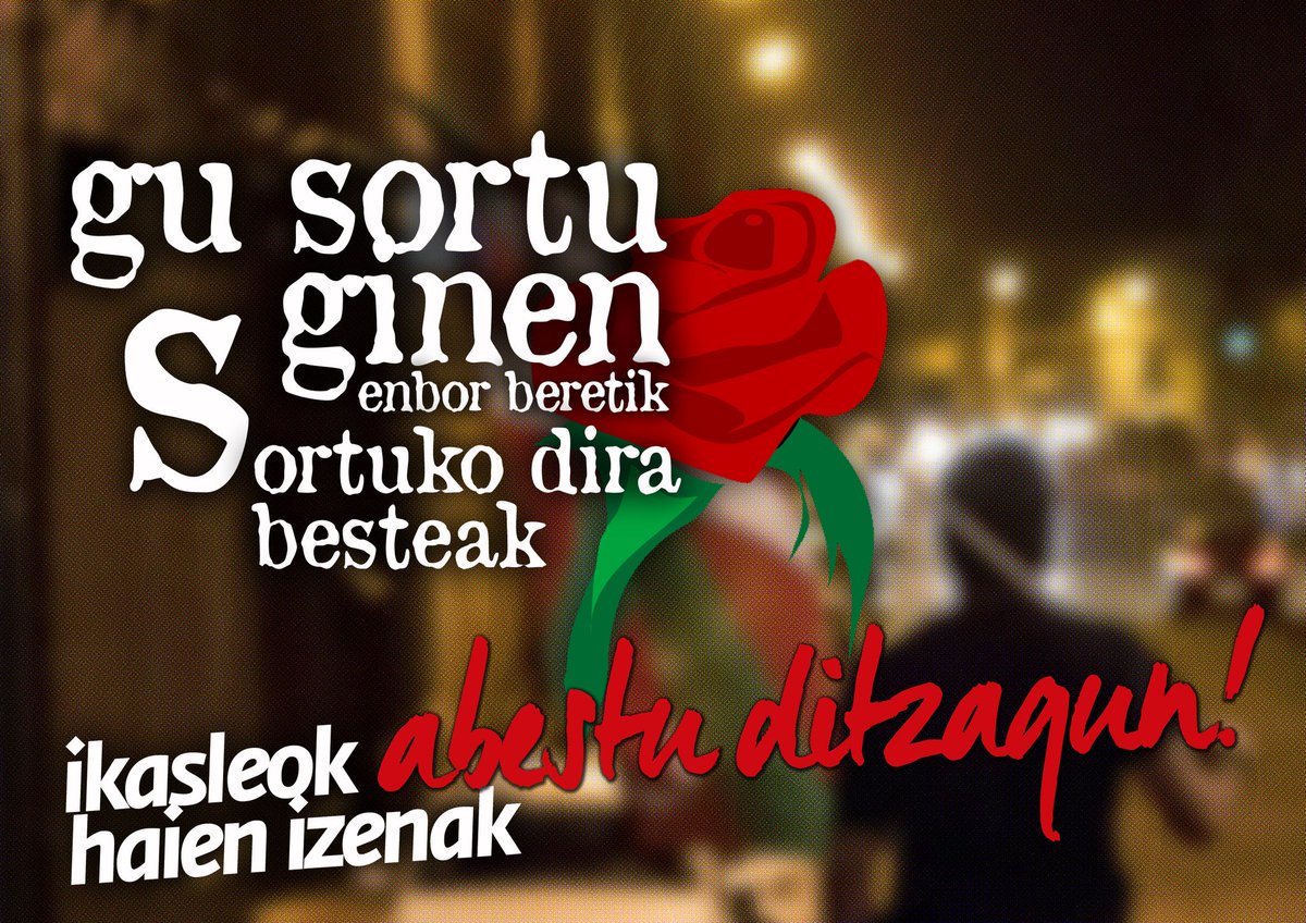 Gu sortu ginen enbor beretik, sortuko dira besteak. Ikasleok haien izenak abestu ditzagun! 

🌹#AgurEtaOhoreAntxo🌹