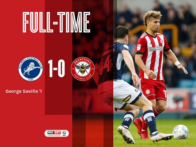 BrentfordFC's tweet photo. Bees dominate but fall to defeat following George Saville’s early strike
#MFCBEES https://t.co/xAjSobaAxm
