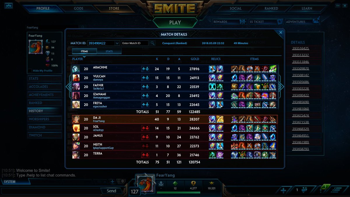 FearYang's tweet photo. Sometimes I wonder why do I even play smite. #smite #ranked #icantcarry #whyme #feelsbadman #lowelolife https://t.co/cRKyhtWgq0