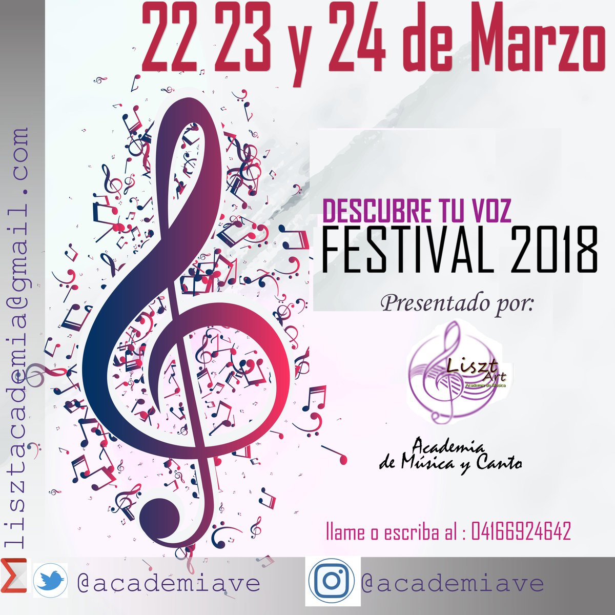 academiave's tweet photo. Te invitamos a formar parte del FESTIVAL DESCUBRE TU VOZ 2018,  en Ciudad Bolívar, con reconocidos especialistas en la materia, con más de 10 años de experiencia probada en nuestro país y fuera de nuestras fronteras. Dirigido a niños, jóvenes y adultos..CUPOS LIMITADOS https://t.co/BR3ZHmtp0t