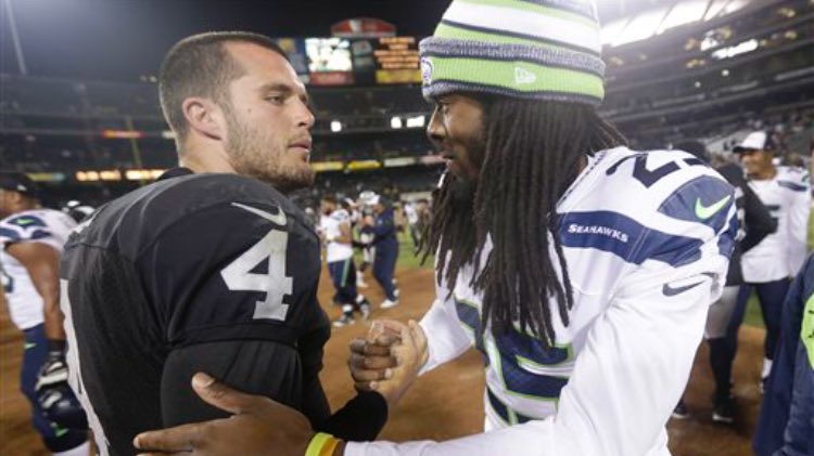 Raider_Jester's tweet photo. Richard Sherman reportedly getting interest from the Raiders and several other teams. 

Who wants to see Richard in the Silver and Black?

#RaiderNation #RichardSherman https://t.co/0j5TSEA7TM