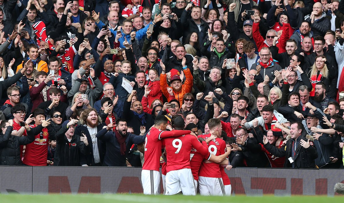 ChrisSmalling's tweet photo. Love beating Liverpool. Love the look on the fans faces in this photo. #MUFC #GGMU #ManUtd #premierleague https://t.co/sx6nOyQFlS
