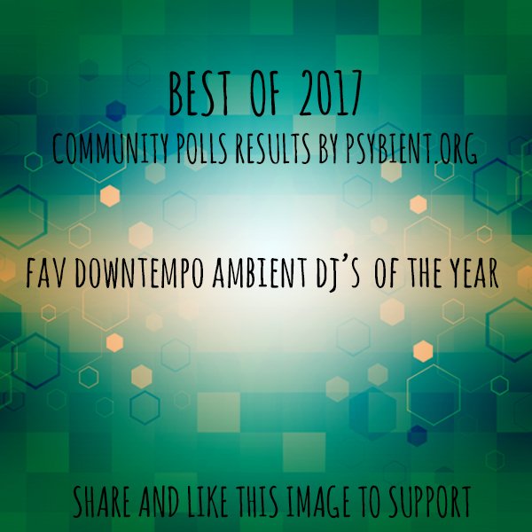 psybient_org's tweet photo. check out our article - Favourite “downtempo/ambient dj” of the year 2017 - https://t.co/L9X09WCp2g #psybient #psychill #psychedelic #music #chillout #ambient #downtempo #psyart #psyculture https://t.co/uxn0W5ep7W