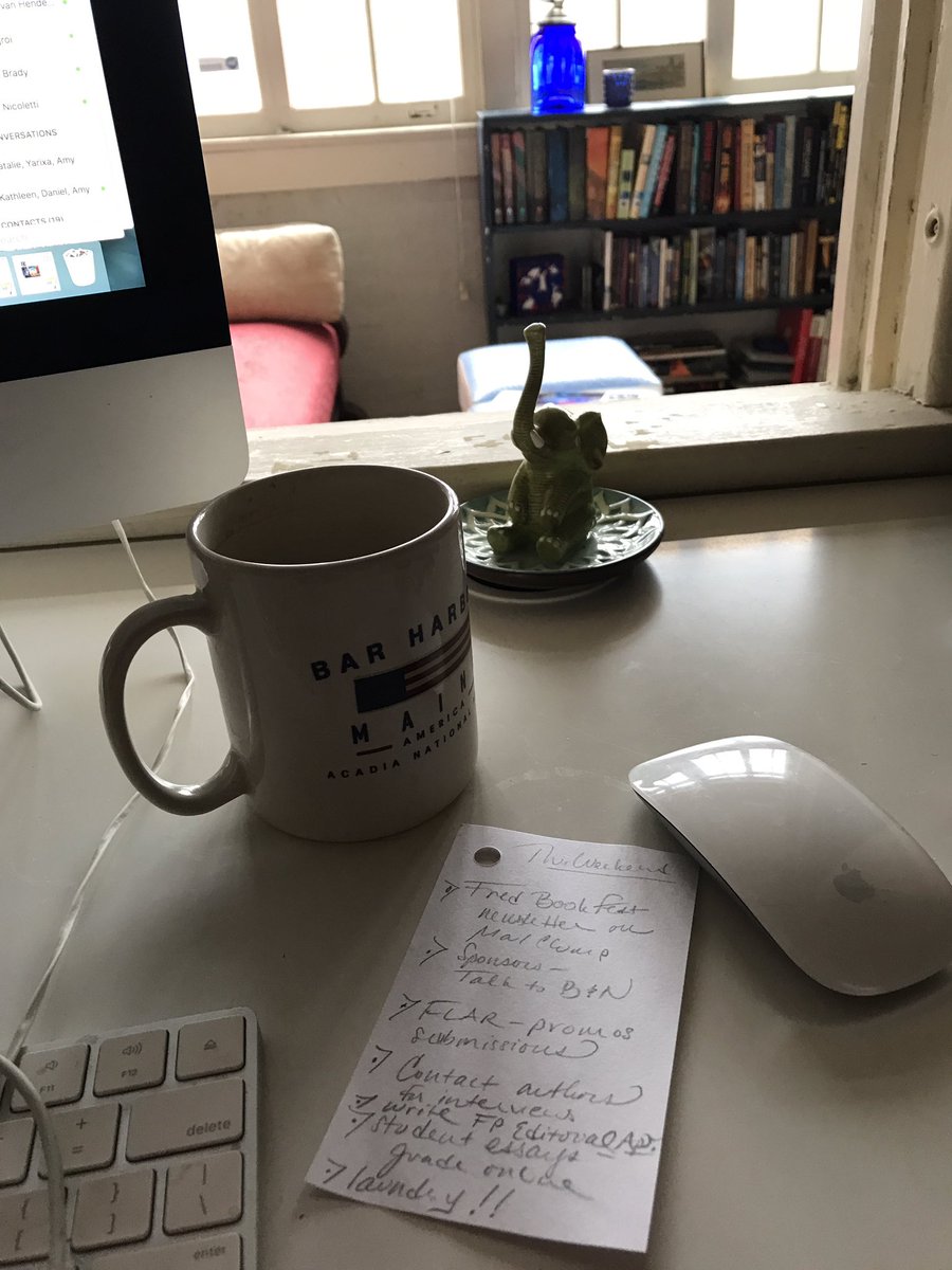 TWSVirginia's tweet photo. Weekend "To do..." #womenentrepreneurs #fredbookfest #FLHornets #FLMSWritingCenter https://t.co/reAIILJATK