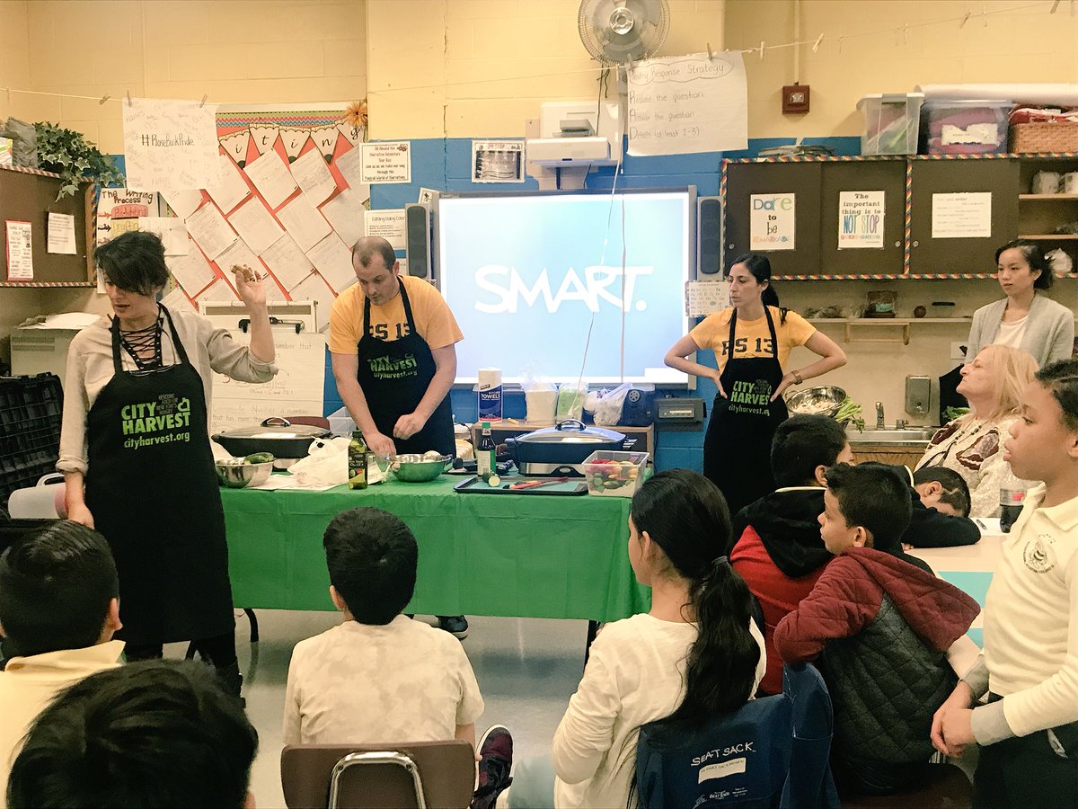 THEPubSchool13's tweet photo. Hands on, authentic learning through our partnership with City Harvest!  AWESOME TEACHERS making the learning come alive!  Do I spy a “how to” in their future?  Hope so...and I have to say that the fried rice was delicious too!  Just MORE INSTRUCTION at THE... https://t.co/cw3XwgIwHE