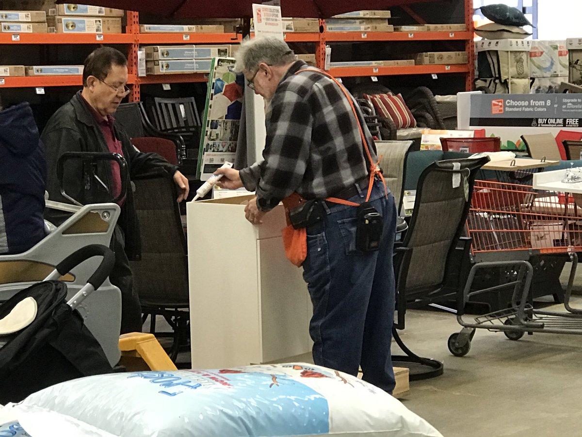 Pat06858216's tweet photo. Here at the Home Depot we do it all https://t.co/phzaF3oE2C