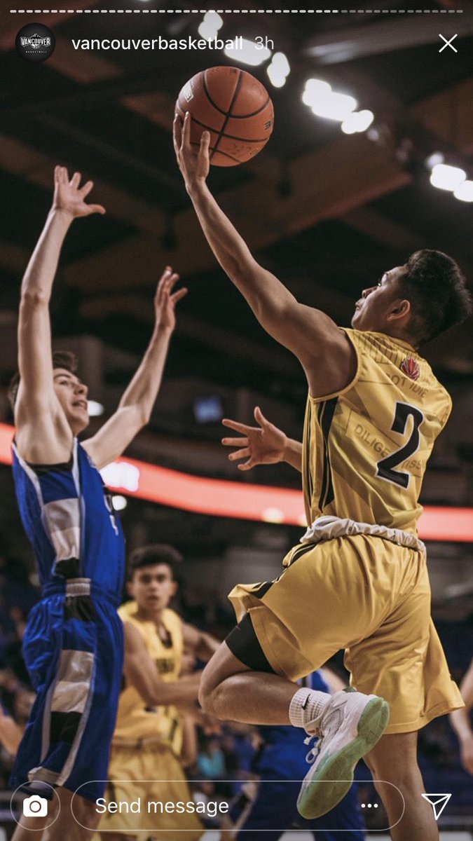vancitybball's tweet photo. VanCity baller @NoahPastrana leads the @RebelsAthletics to the AAAA Final tonight @LangleyEvents #gorebels #vancityfamily #forRaph https://t.co/PvPyaNPeuS