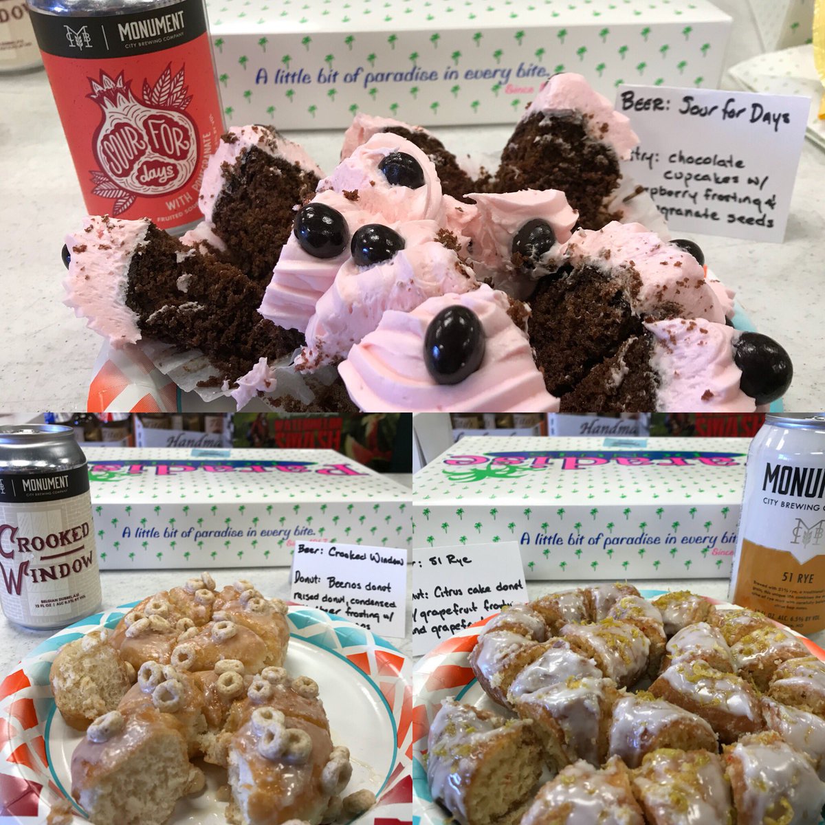 #whoa #beeranddonuts with <a href="/MonumentBrewing/">MonumentCityBrewing</a> @LinthicumDonuts #craftbeer #Baltimore 11-2pm