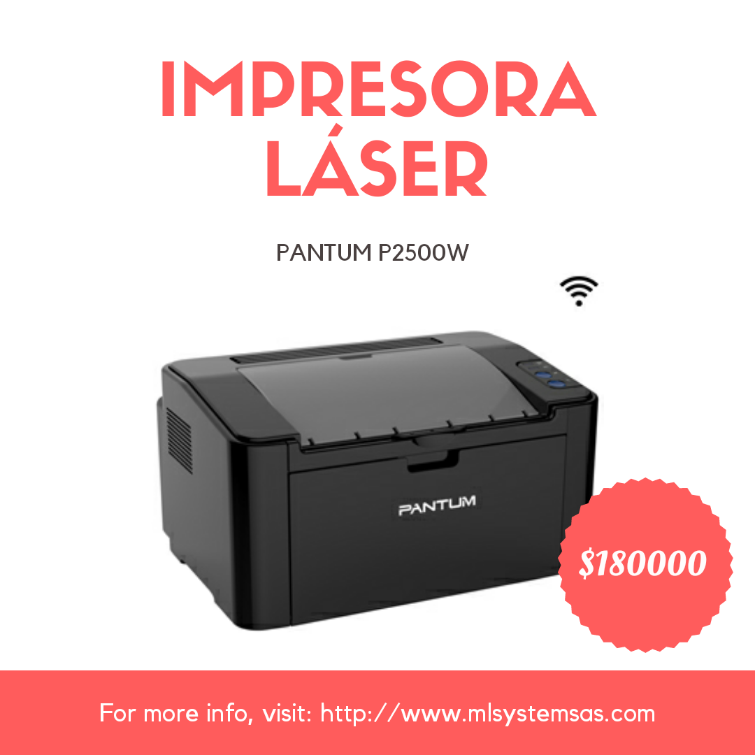 MLSYSTEMSAS's tweet image. Impresora #laser de #monocromo #pantum a sólo $180000. Envíos en #Colombia. 
Para más información visita nuestro sitio web👉mlsystemsas.com