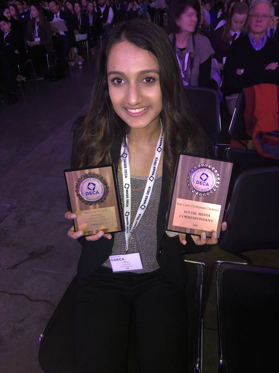 Congrats to Anjali Patel for being a top 10 finalist in Financial Operations Research and being recognized as a Social Media Correspondent! #ghscommunity