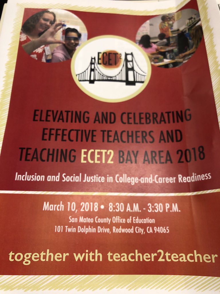 APatSMS's tweet photo. Excited to represent Sunnyvale with amazing teachers at the ECET! Let’s connect! #ecet2bayarea https://t.co/uTplEeZPTo