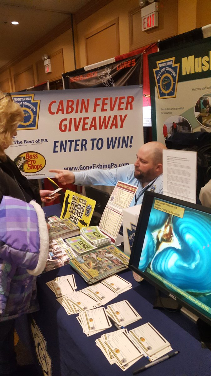 jmsayers78's tweet photo. The #PFBC booth at the #PAMusky Max show has been busy. Tons of Musky anglers buying licenses and getting questions answered. @fishandboat https://t.co/hHEDQNKG8d