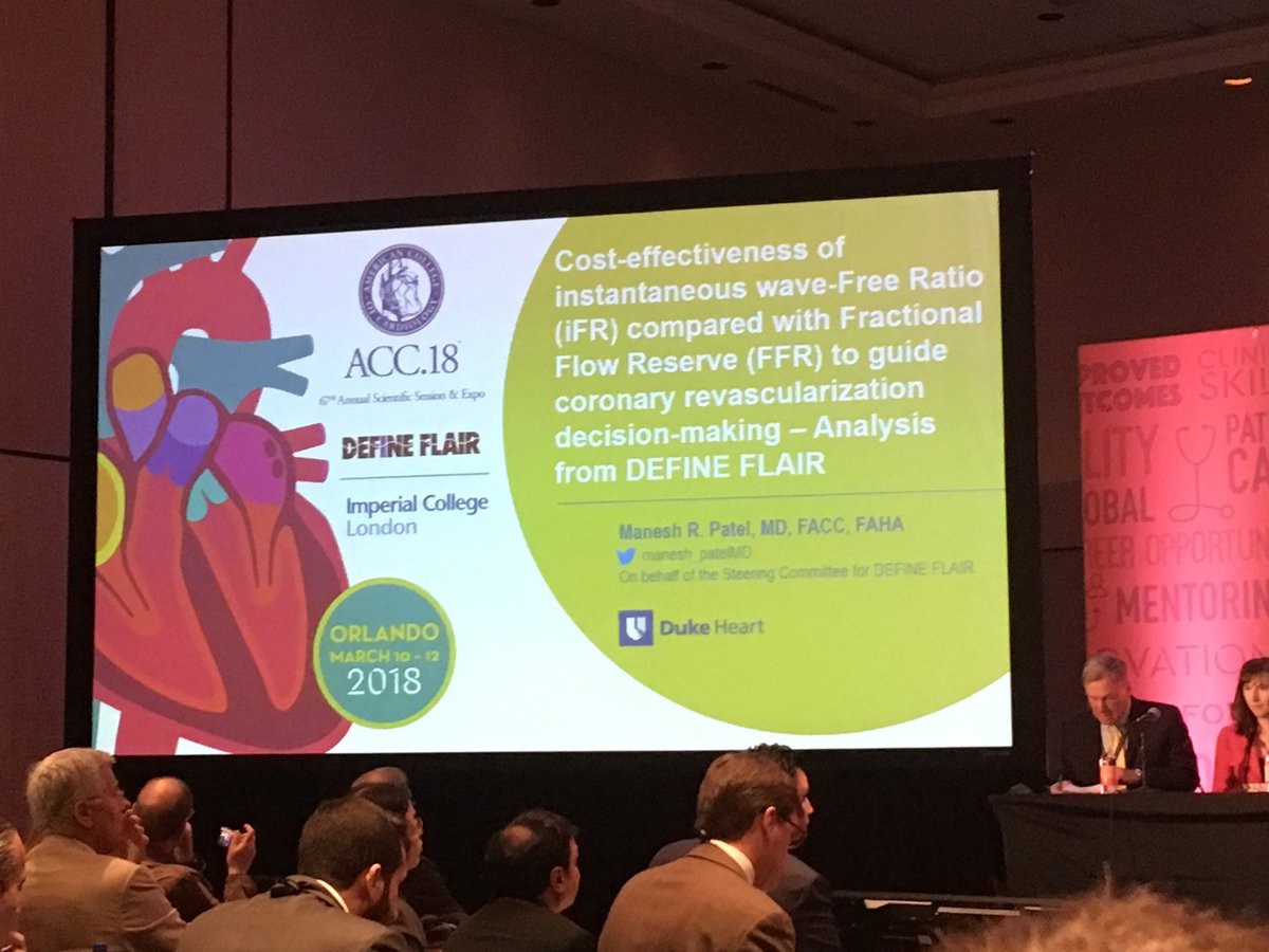 DuncanPorter1's tweet photo. Proud moment to be attending the late breaking trial at #ACC2018 which includes the Economic benefits associated with iFR. #PhilipsiFR https://t.co/MZfQhX7LZ2