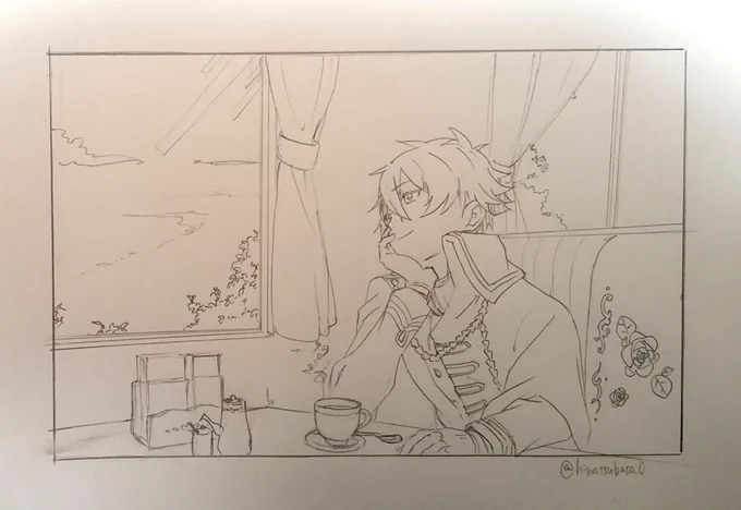 #監獄少年版深夜の真剣お絵描き文字書き60分一本勝負 
充誕生日おめでとうー!!遅刻すみません! 