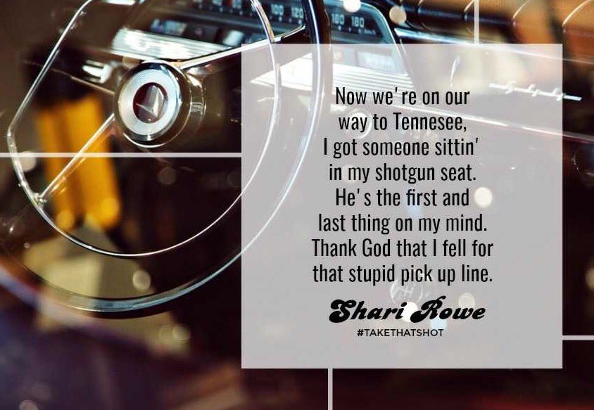 sharirowe's tweet image. Got a stupid #pickupline that surprisingly worked? Tell me about it! #takethatshot #songlyricsaturday #SpringForward #SaturdayMorning