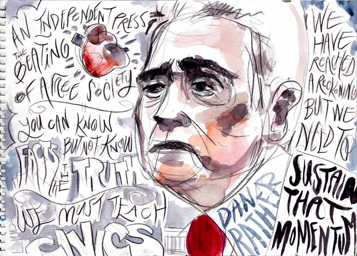 amirocks's tweet photo. @DanRather on the importance of an independent #press & educating our kids in #civics yesterday-part of "The State of Trust" panel with @heatherjbrunner of @wpengine & @jessclifton + #RichardEdelman of @edelman - yesterday @sxsw - #drawing #Sketching #SXSW #sketchnotes https://t.co/faLqC0n7Jo