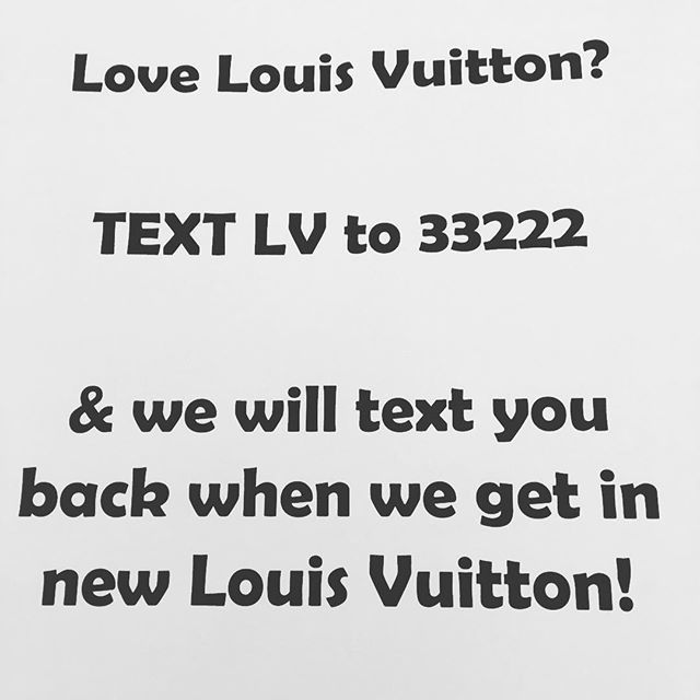 MetaExchange's tweet image. Text LV to 33222, and we will automatically text you back when we get in new Louis Vuitton!
#louisvuitton #metaexchange ift.tt/2Ih642H