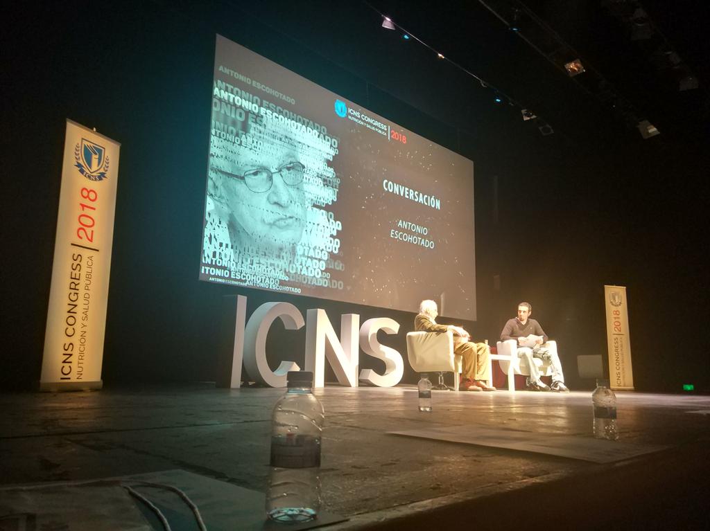 "Conocimiento, información, aprender...bases para que nos vaya bien en la vida". By Antonio Escohotado #ICNSCongress2018