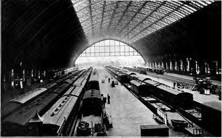 Railwaypast's tweet photo. Interior and exterior of St Pancras, London https://t.co/d4t6pgnXVl