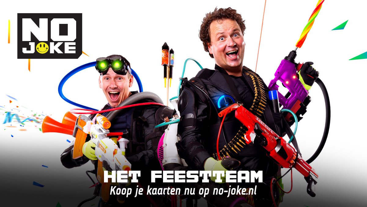 NOJOKE_NL's tweet photo. Op 7 april heb je geen keus, het wordt gewoon weer van 0 tot FEEST in 10 seconden! Het wordt shirt uit en zwaaien met Het @feestteam  op het podium! Koop je kaarten nu op https://t.co/SV8EvoJyTh! #nojoke #aalsmeer #hetfeestteam https://t.co/tF4YxdJt0P