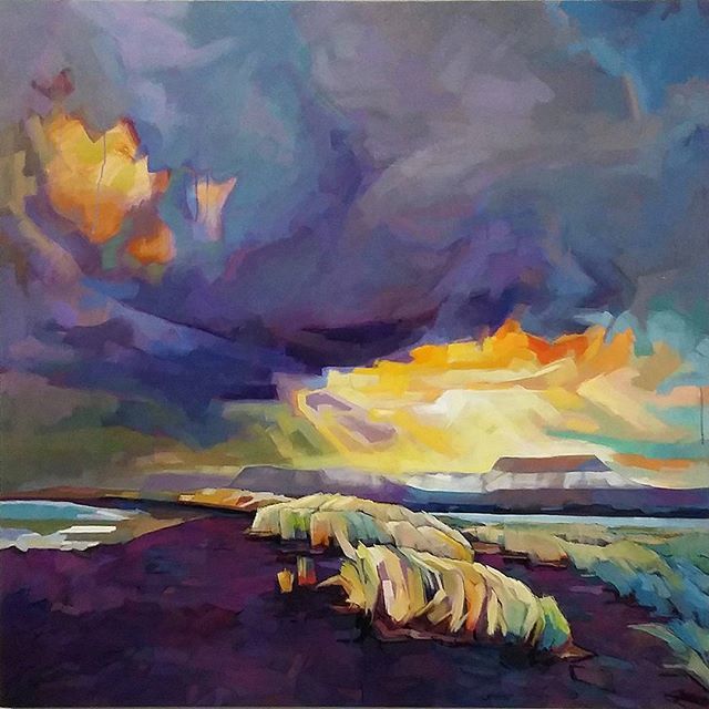 kevinlowery_art's tweet photo. Getting there with this one....slowly... #WildAtlanticWay #seascapeartist #seascapeart #seascape #sligowhoknew #stormpainting #stormclouds #benbulben #oilpainting #oiloncanvas #workinprogress #irishart #irishartist https://t.co/MtQVkoXUQ1 https://t.co/4JoLP2luBb