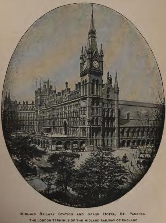Railwaypast's tweet photo. Interior and exterior of St Pancras, London https://t.co/d4t6pgnXVl