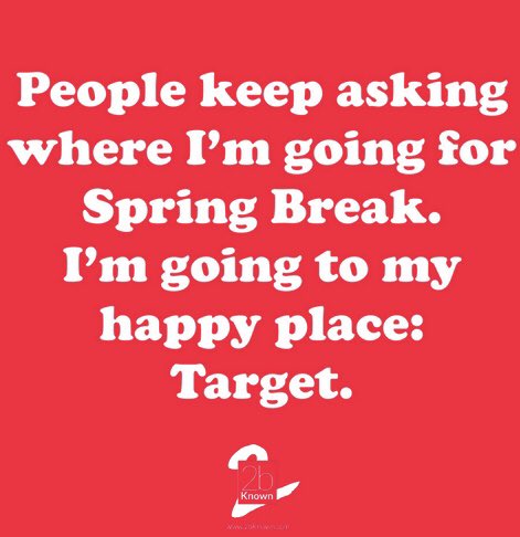 2bKnown_Women's tweet image. What are your #springbreakplans? 
#targetrun