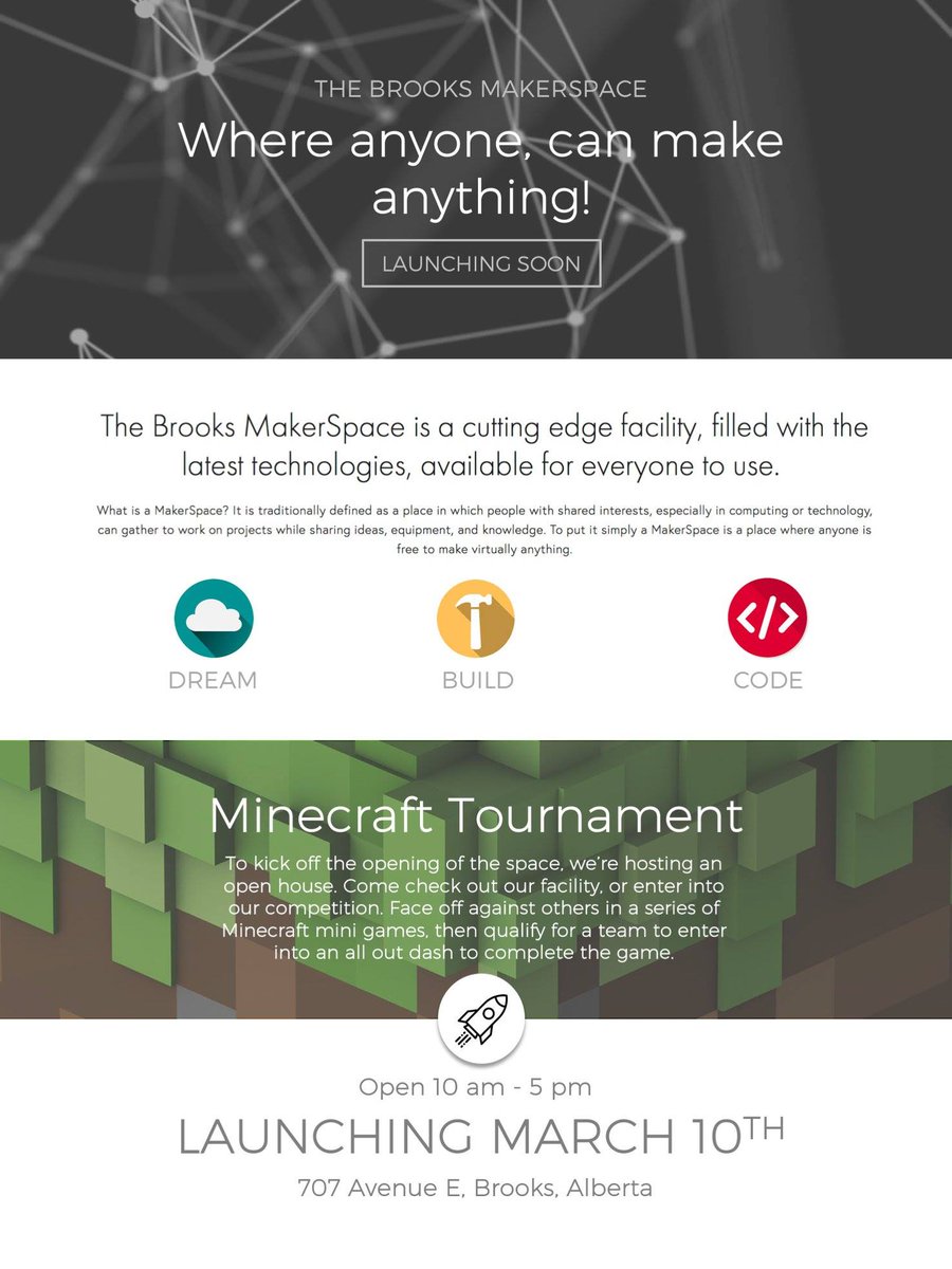 The wait is finally over! <a href="/SPECAssociation/">The SPEC Association for Children and Families</a>'s Makerspace opens today! Join them now - 5pm at the old County building in Brooks. Details in poster attached.