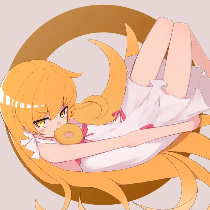 ドーナツ
#物語シリーズ
#忍野忍 