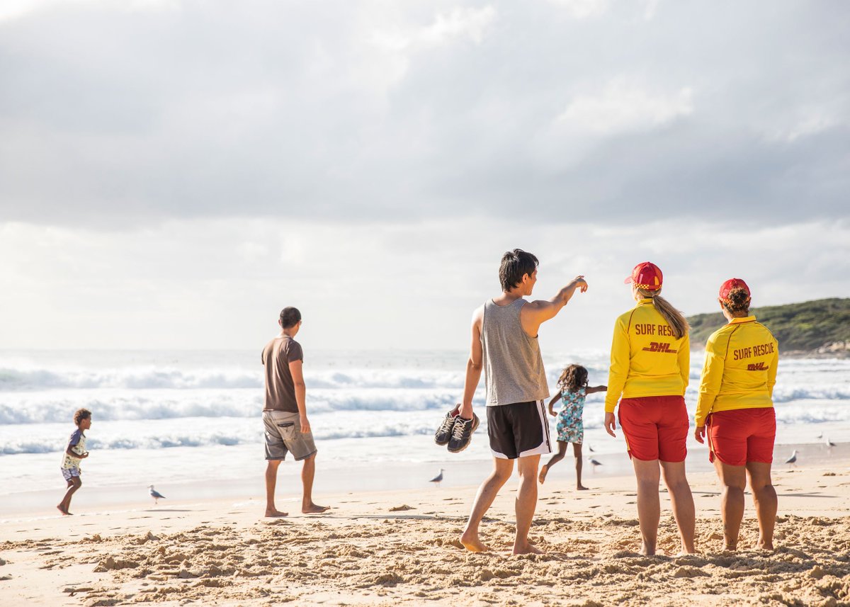 SLSAustralia's tweet photo. When you arrive at the beach, identify the surf lifesavers or lifeguards. 

Feel free to ask them about the day’s conditions, as well any additional beach safety advice they might have.

They are highly trained and knowledgeable about beach safety and conditions. https://t.co/rNIFkDRHgn