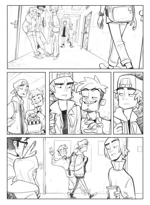 I want to draw one (or few) random comics page 