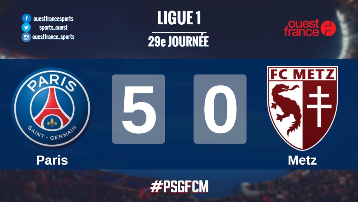 sports_ouest's tweet photo. #PSGRCM 82' But de Thiago Silva ! Ça fait 5-0 ! https://t.co/yBgNleqbo4 https://t.co/UXfTOkXbiM