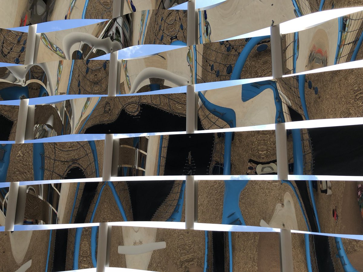 discoverschools's tweet photo. “Reflect” is a new public art piece by Stuart Allen at the Yanaguana Playground at @hemisfair. It’s beautiful and dramatic, but also functional as a shade structure.
#hemisfair #yanaguanagarden #stuartallen #reflect #publicartsanantonio @HemisfairConsrv https://t.co/4NeleuI2rI