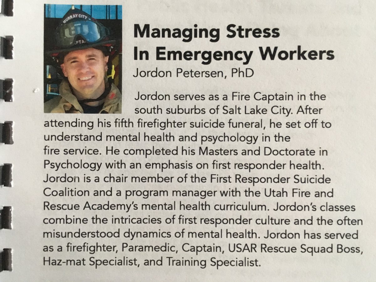 UTAHCERT's tweet photo. 2nd presentation at #UtahMRC Summit: Managing Stress in Emergency Workers. Applies to all volunteers and professionals. https://t.co/8x5WrX9x2j