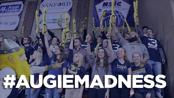 AugustanaSD's tweet photo. Let's get FIRED UP! Ahead of tonight's @AugieWBB #d2wbbcentral Semifinal against Northern State, @GoAugie fans of all ages are invited to a FREE pre-game gathering from 5-7 pm TONIGHT (3/10) at #GreatLIFE Suburban Lanes, 2621 S. Spring Ave. #AugieMadness https://t.co/Qp5He6J3Ke https://t.co/DkQRj2T49R