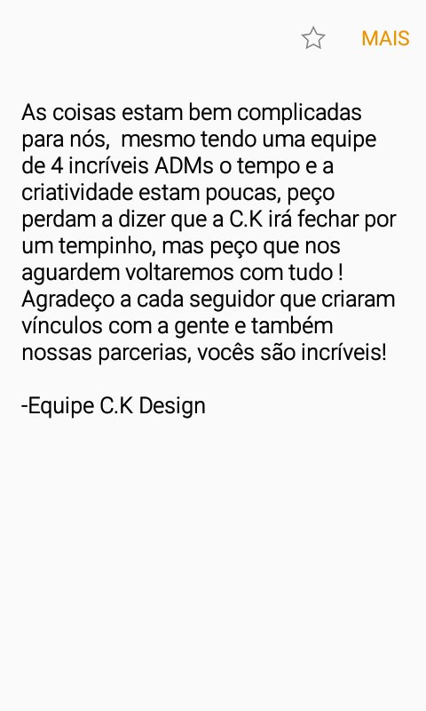 ckdesignbr's tweet photo. Nota de Esclarecimento
-Equipe C.K Design https://t.co/tnYdCI9t1D