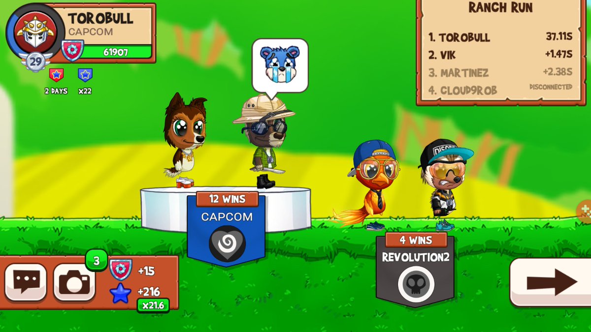ToroBullSennin's tweet photo. Back-to-back W's @TheFunRun #FunRun3 #FunRunArena #ClanBattle #CAPCOM #Cleanbit https://t.co/FLkG2MTWRS