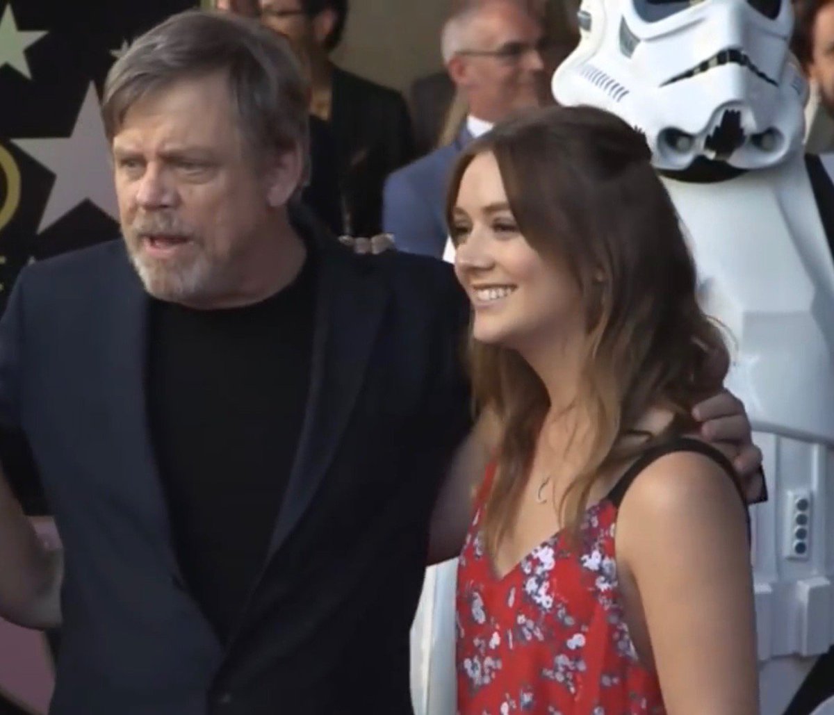 "I was really sorry that we don't have the other member of our trio to celebrate with us- I feel her presence" I felt her there too, Harrison-She's #ALWAYSWithUs- It made me so happy my super-cool space-niece Billie Lourd was there to celebrate her with us.💘