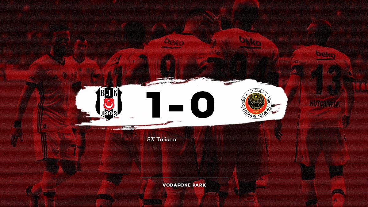 Beşiktaşımız, Spor Toto Süper Lig'in 25. haftasında Gençlerbirliği'ni 1-0 yendi. 💪😎✅
#Beşiktaş