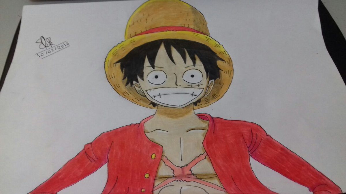 monkey d. luffy (one piece) drawn by conto