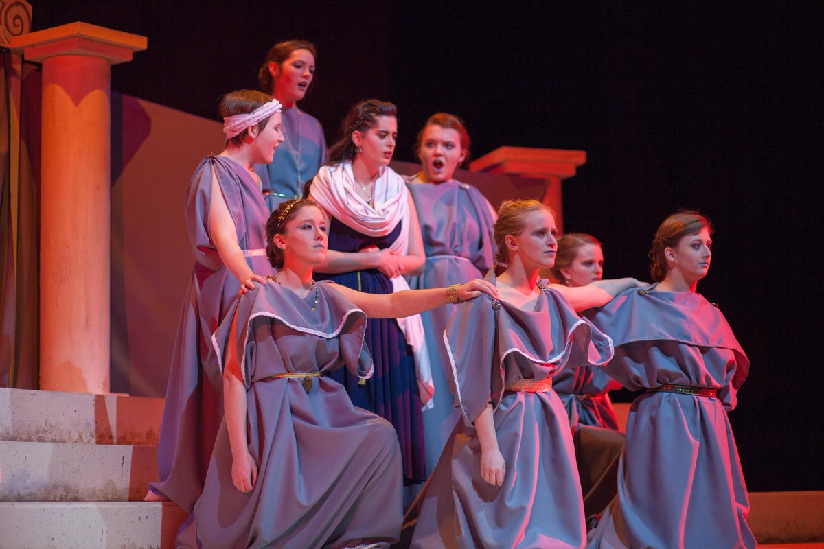 SBUTheatre's tweet photo. Tonight is your last chance to see our production of Euripides' 'Medea'! You can book your tickets online at https://t.co/Azqs8NDEMA or swing by the box office tonight at 6! Curtain rises at 7pm. We're looking forward to seeing you there! #TeamMedea https://t.co/rfyntADT6x