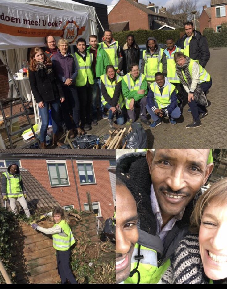 #aandeslag Wat een top project! Mooi aan de slag met vrijwilligers en bewoners AZC in Alkmaar