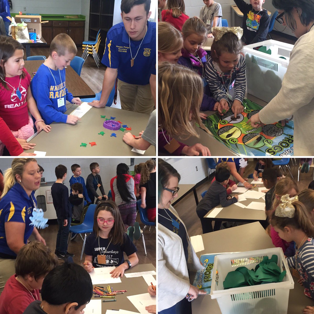 wehsffa's tweet photo. WEFFA leaders did an amazing job planning and implementing a fun afternoon for NWES students! #servantleaders #FFAmily #scienceisfun #breakoutbraingames #funwithfrogs https://t.co/juUx87e4nS
