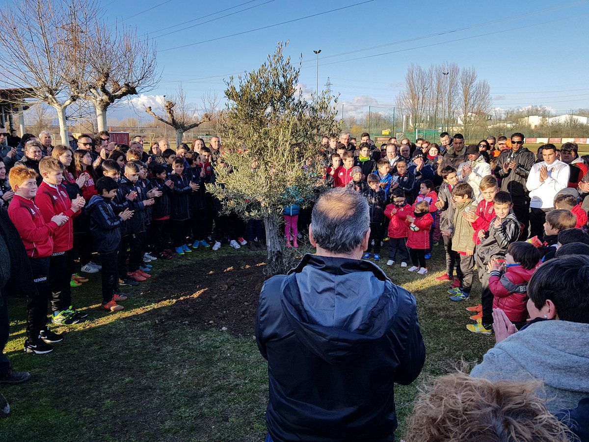 Acto de homenaje y agradecimiento del <a href="/CDCERECEDOLEON/">CD CERECEDO</a>  a nuestro eterno amigo y directivo, y también a su familia. Que este olivo represente un pequeño gesto, por todo lo que Andrés ofreció desinteresadamente a este club y a todos sus niños