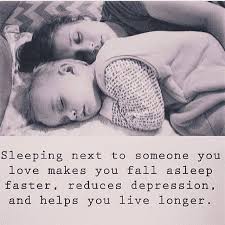 DiversityDad's tweet photo. Sleeping next to someone you love make you fall asleep faster, reduces depression, and help you live longer. https://t.co/xUf6KOVNnQ