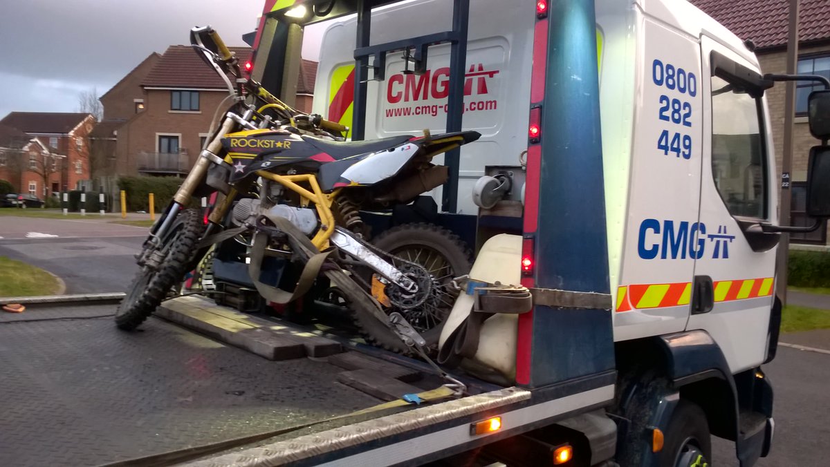 tvp_mk's tweet photo. #C6535 & C9402 attended Westcroft pavilion following a report of ASB. A group of youths were riding a motorbike on the field/foot paths. Little did the riders know we were hiding behind a wall watching.
When the bike stopped we pounced.
One bike seized & recovered.
#MKSOUTHNHPT https://t.co/nH0EhiEXvy