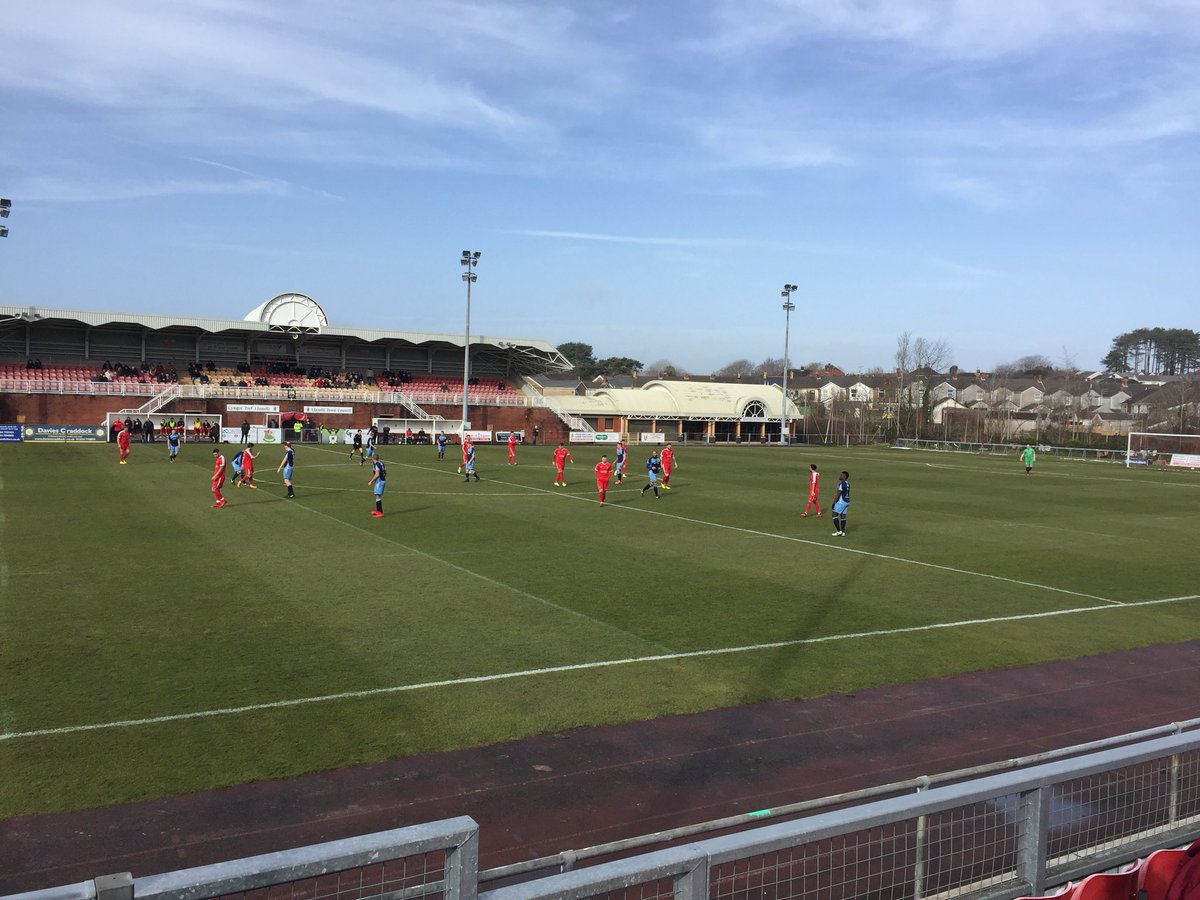 timmydavies1's tweet photo. @LlanelliTownAFC - what beats a Saturday afternoon with the sun in the sky watching the mighty reds march on in their promotion bid. #promotionbid #wales https://t.co/cFTdJ4BmW1