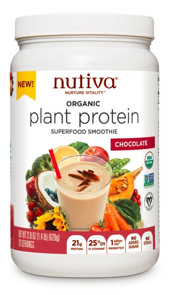 Thrilled to be bringing out <a href="/Nutiva/">Nutiva</a>'s Organic Plant Protein Superfood Smoothie to Expo West. In both Chocolate &amp; Vanilla, it's USDA Certified Organic, Non-GMO Project Verified, Certified Vegan. Come try a sample at our booth #1745! Shipping April 1st!