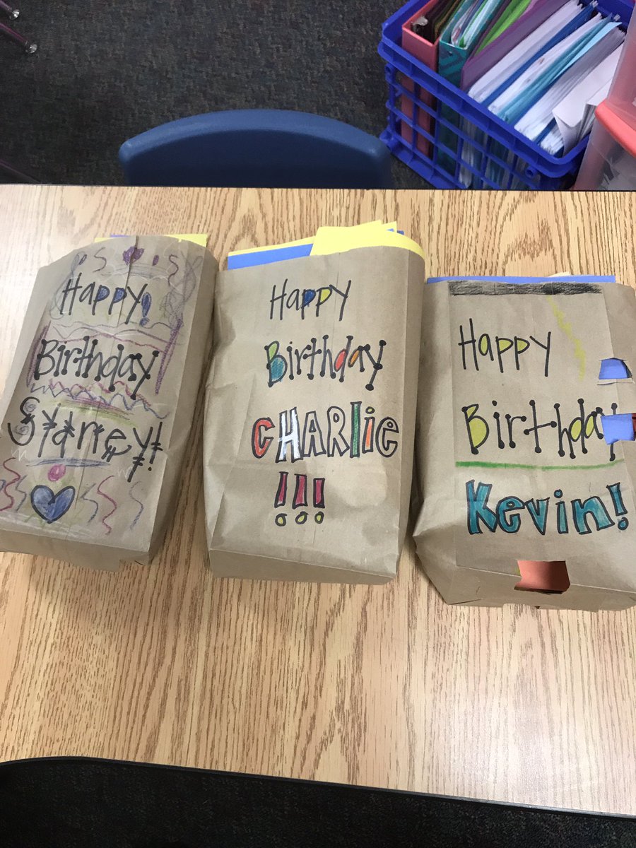 heymrsconder's tweet photo. I still remember how special I felt when my #secondgradeteacher had the class make cards for us on our birthdays so I will forever do that in my class!! #MrsLink #MrsCondersClass #3birthdaysoverSpringBreak @TaylorElemTalk https://t.co/9MCg417WM5
